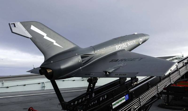 HMS Prince of Wales launches Banshee target drone in landmark demo