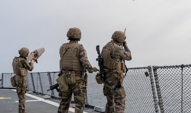 French Navy conducts first anti-drone training exercise
