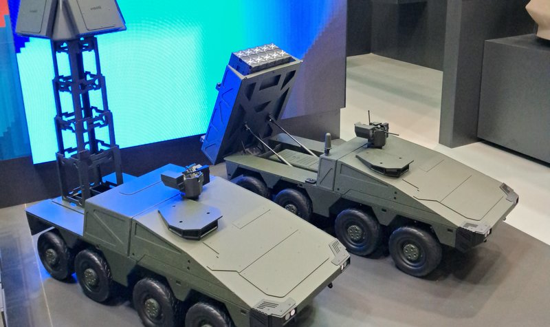 Rafael unveils new Boxer-mounted concept for Iron Dome at DSEI 2023