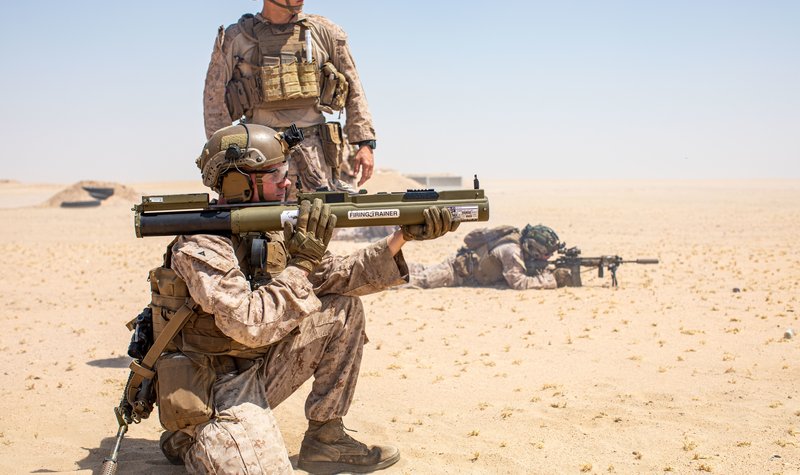 US marines and sailors engage in advanced training during Kuwait bilateral exercise