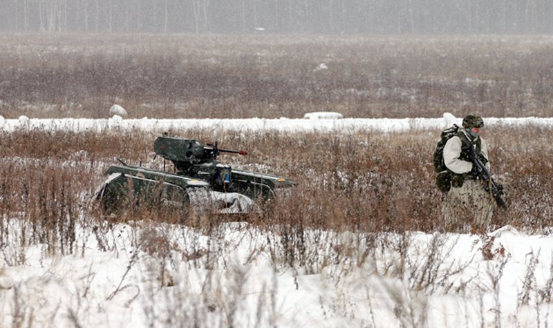 THeMIS Adder UGV in testing