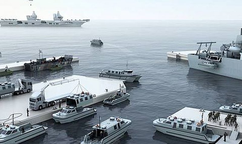 HMS Queen Elizabeth crew trains at Raleigh