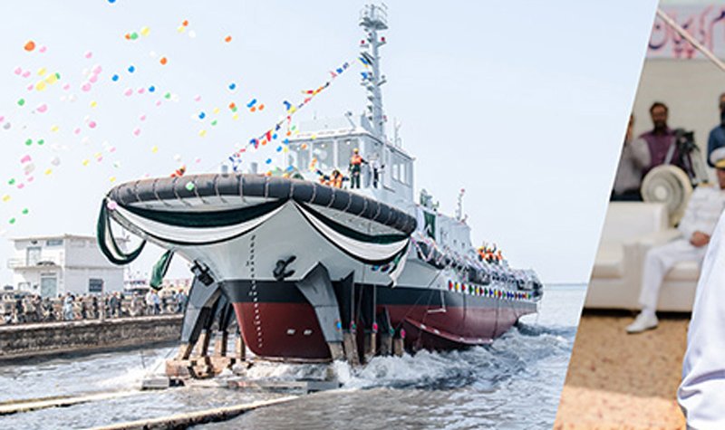 Pakistan Navy’s tug vessel launched