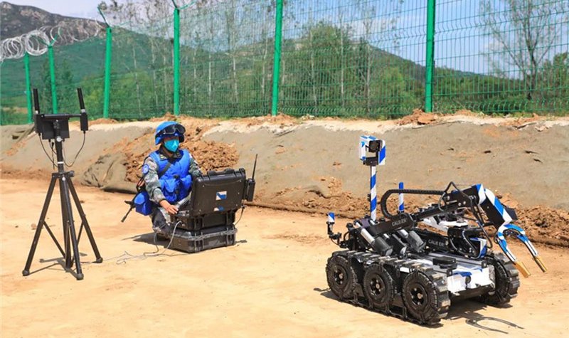 Unmanned systems support peacekeeping rehearsals in China