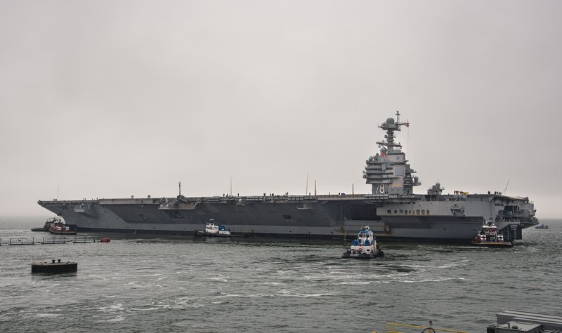 HII completes first planned incremental availability for USS Gerald R. Ford