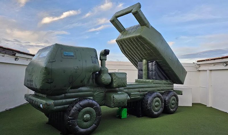 The challenge of making the inflatable illusion and training centre