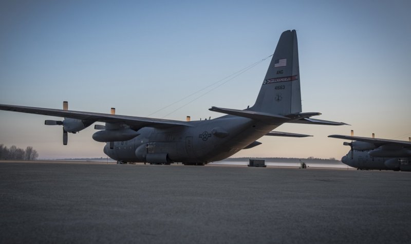 Nine aboard US C-130 destroyed in fiery crash