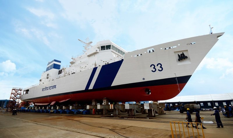 L&T launches second coast guard OPV