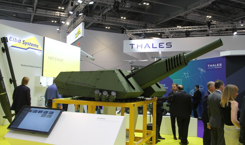 DSEI 2023: Elbit exhibits export version of Crossbow mortar turret