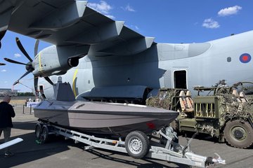 A400M trial demonstrates airborne deployment of uncrewed surface vessel