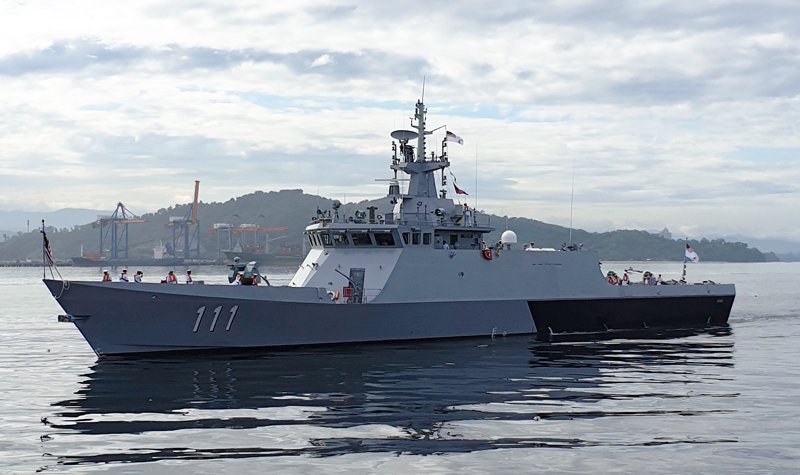 Malaysian navy welcomes its first Chinese-built ship