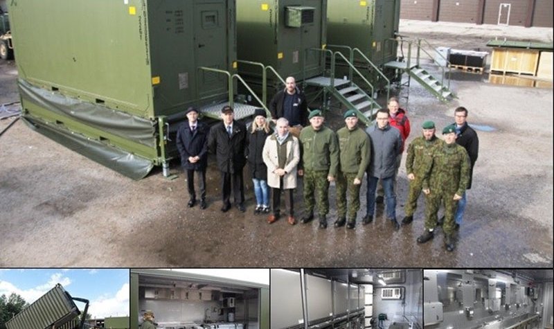 Lithuania receives containerised camp facilities