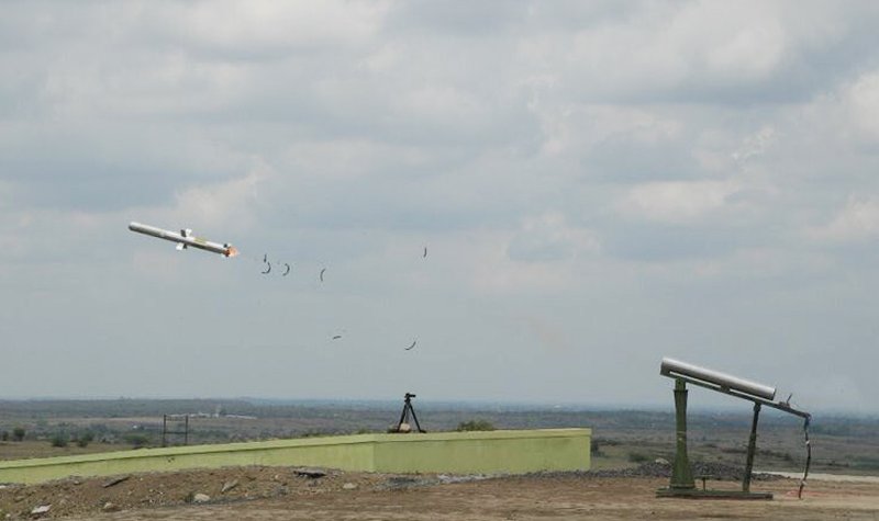 India tests indigenous shoulder-launched ATGM