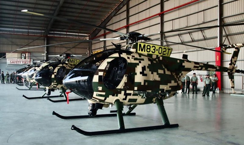 Malaysian MD 530G helicopters finally touch down