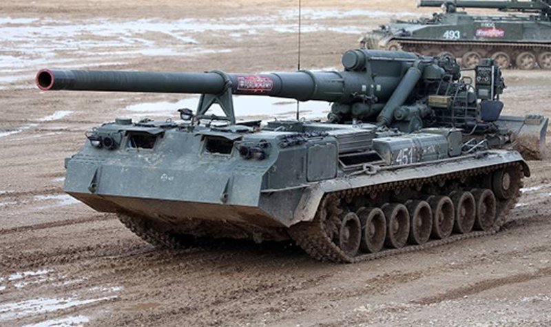 Russian forces receive Malka self-propelled gun