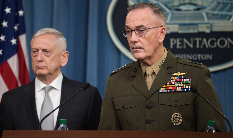 Pentagon denies Mattis wanted congress backed Syria strike