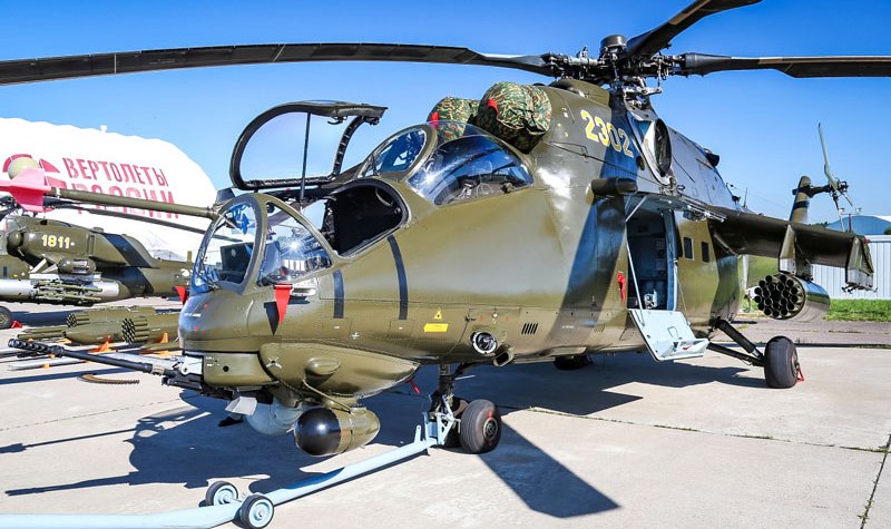 Mi-35Ms en route to Kazakhstan