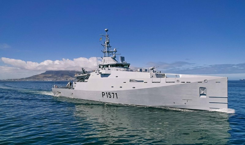 Damen delivers the first of three MMIPVs to the South African Navy