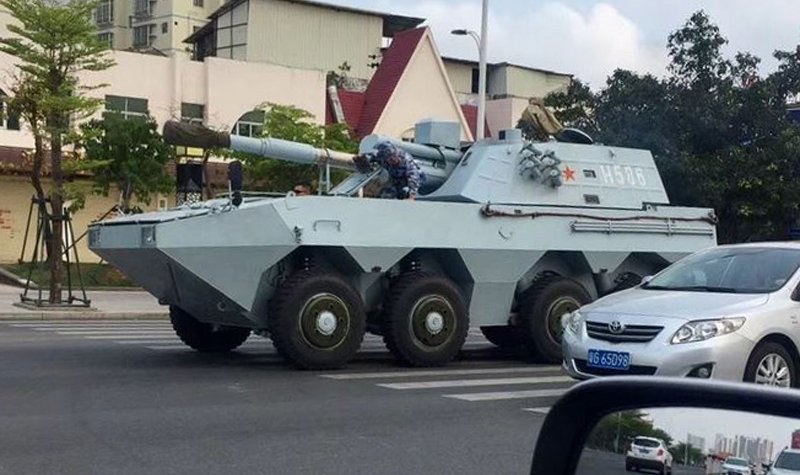 Chinese marines could have adopted 8x8 SPH