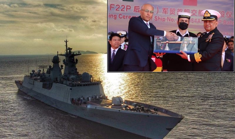 Pakistan receives first Chinese-built frigate