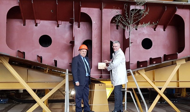 Fincantieri lays keel for third PPA