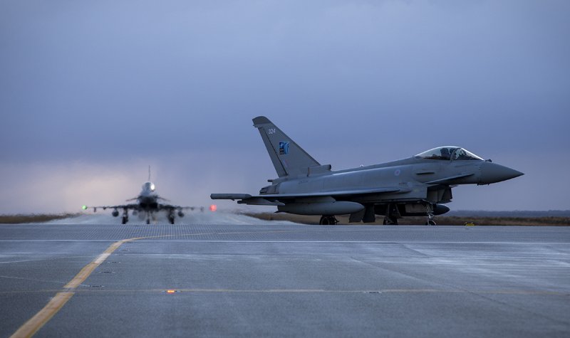 RAF Typhoons arrive in Iceland