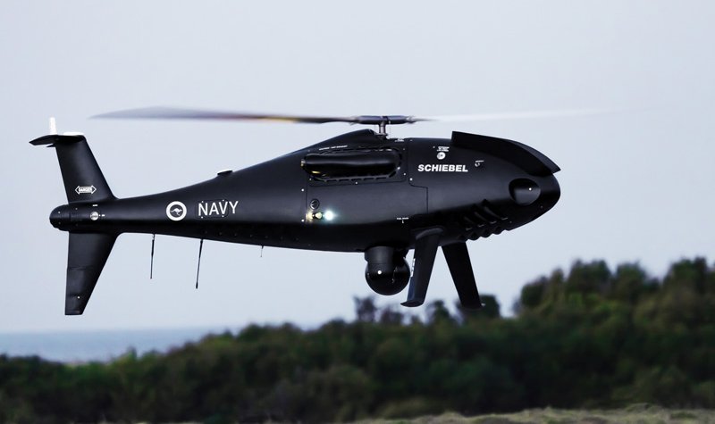 Schiebel demos heavy fuel S-100 to RAN