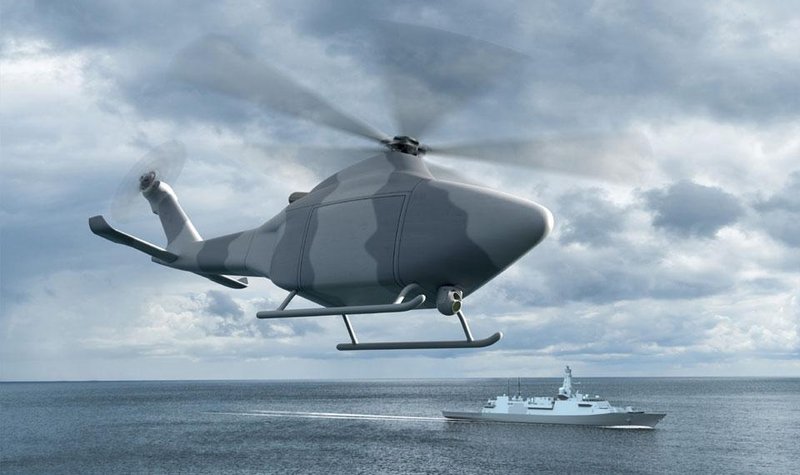 Leonardo and UK MoD unveil rotary-wing UAS at DSEI 2023