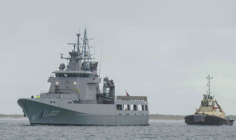 Royal Australian Navy takes first Arafura OPV for testing