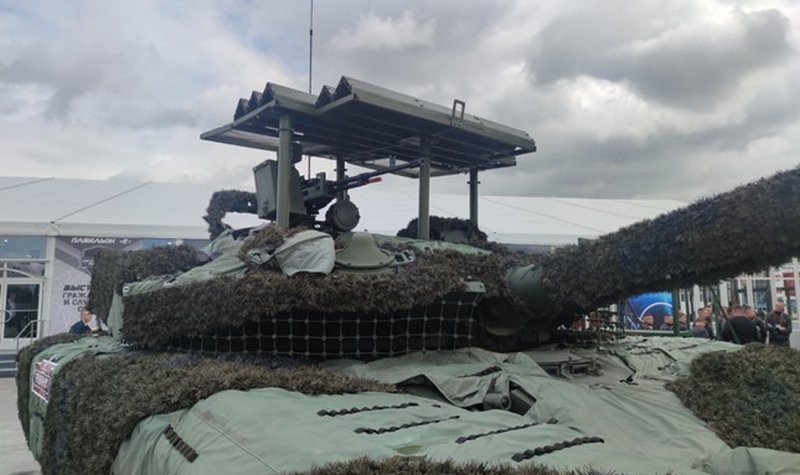 Russia tests C-UAS slat protection over turrets and anti-UAV jamming systems for armoured vehicles
