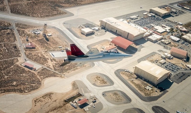 Boeing T-7A Red Hawk arrives at Edwards to begin testing
