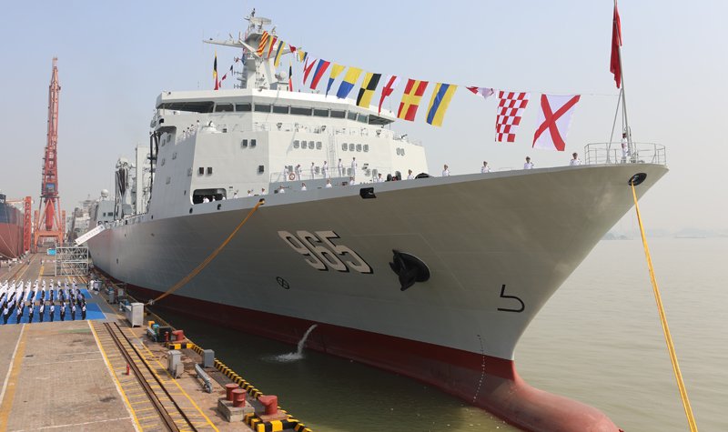 PLAN commissions largest supply ship