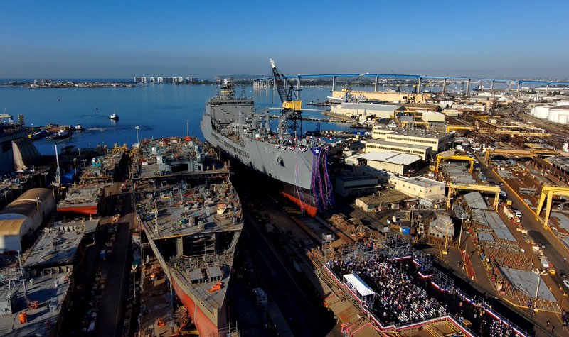 Fourth US Navy TAO replenishment oiler launched despite cost concerns