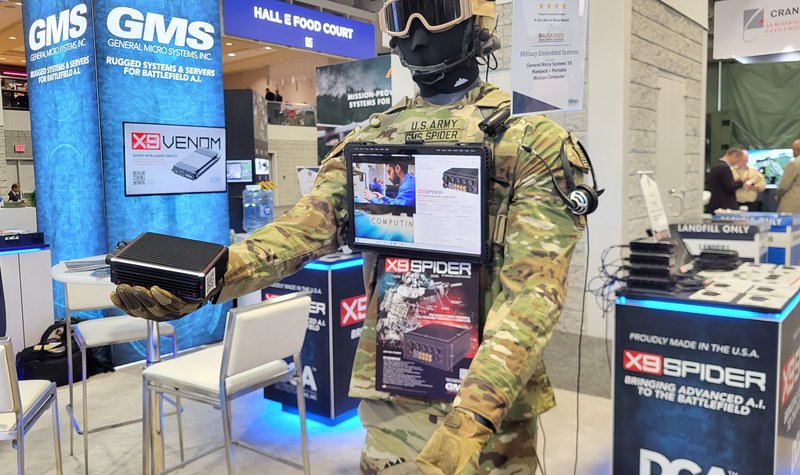 AUSA 2023: GMS demos AI-powered X9 Spider manpack