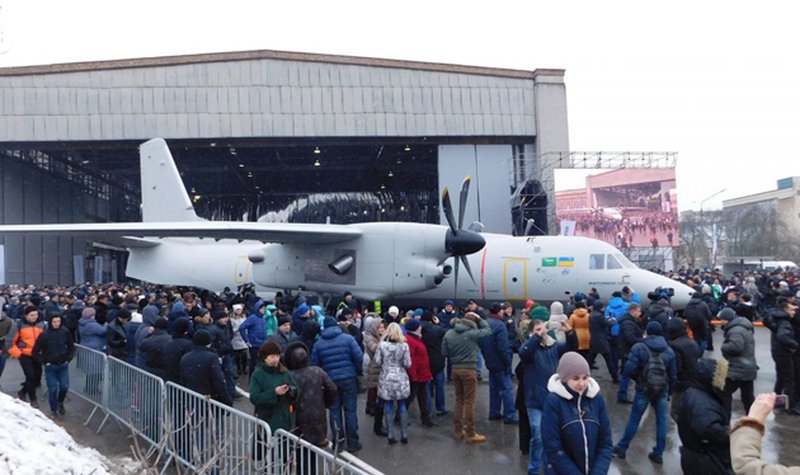 Antonov AN-132D takes flight