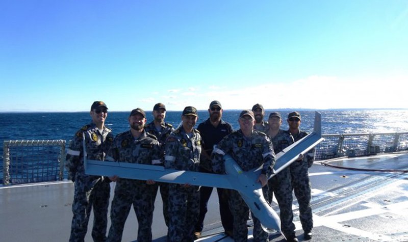 RAN tests ScanEagle from HMAS Newcastle