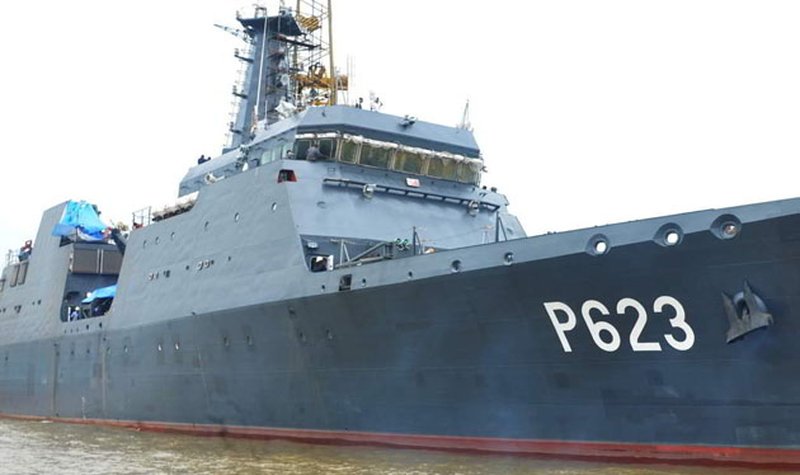 GSL delivers OPV to Sri Lankan Navy