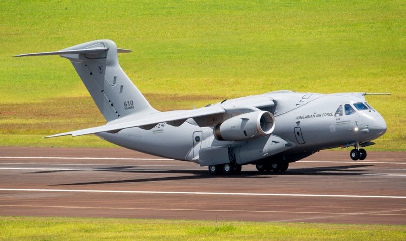 First KC-390 Millennium lands in Hungary with official handover pending