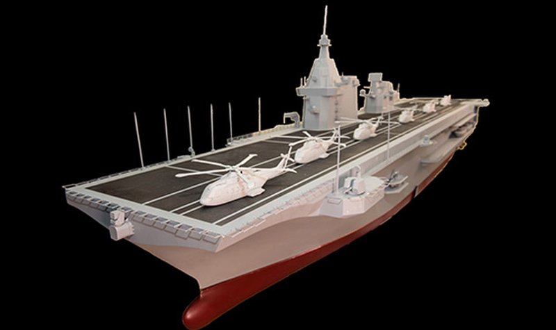 Fincantieri cuts steel for Italian Navy LHD