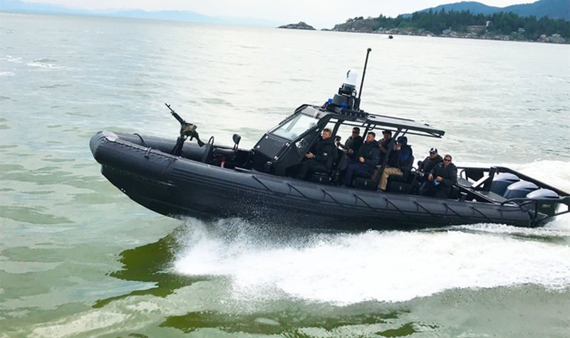 NiDAR C2 system for Zodiac Hurricane RIBs