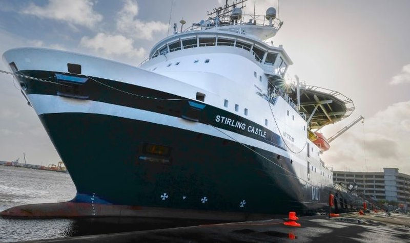 Royal Navy welcomes mine-hunting mothership